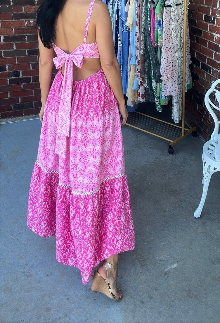 FUCHSIA MAXI DRESS