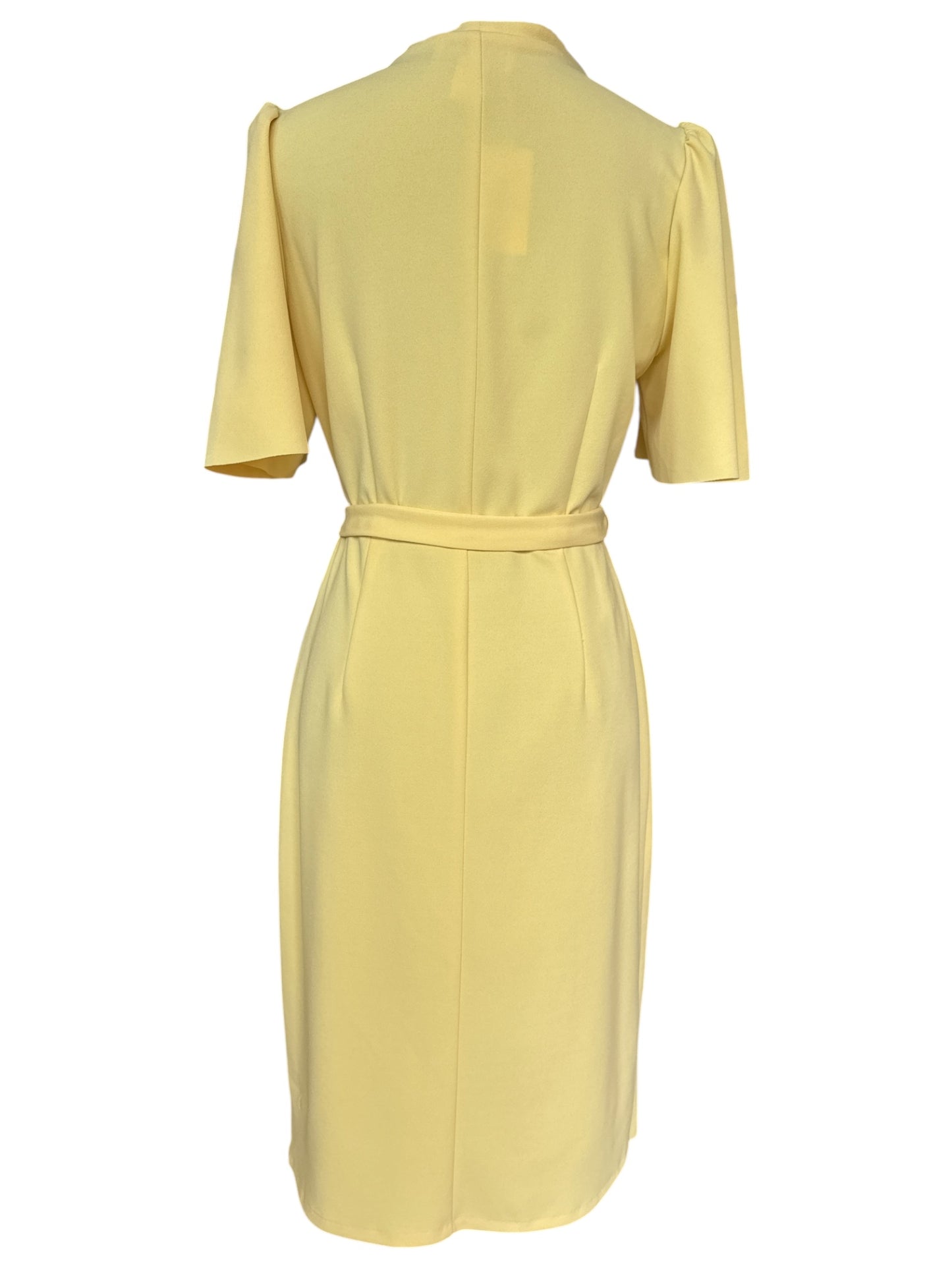 DONNA MORGAN YELLOW WRAP DRESS SIZE M