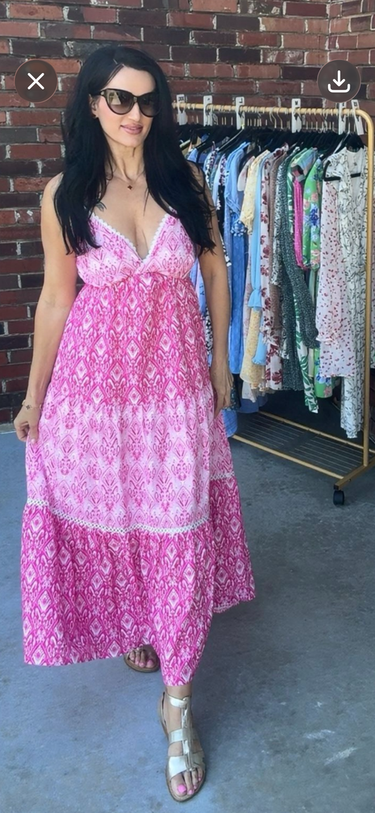 FUCHSIA MAXI DRESS