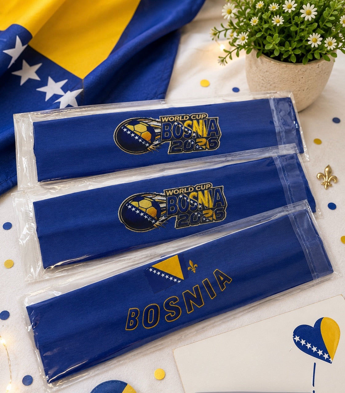BOSNIA 2026 GAME DAY HEADBAND – ROYAL BLUE