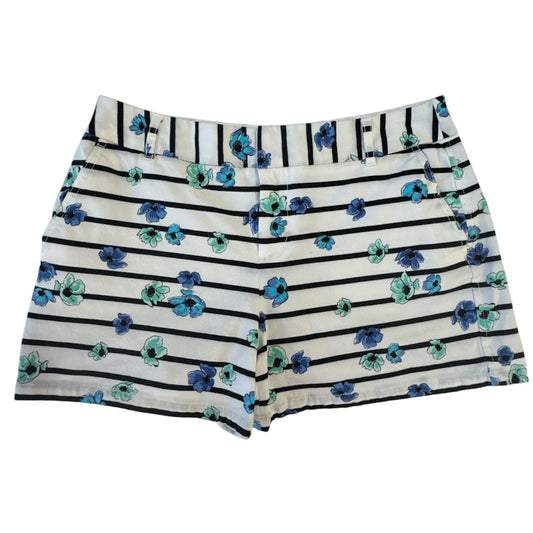 ELLE STRIPED FLORAL SHORTS – SIZE 6
