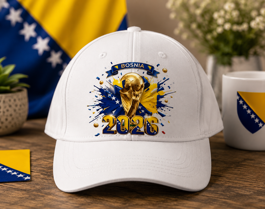 BOSNIA 2026 WORLD CUP BASEBALL CAP – ONE SIZE