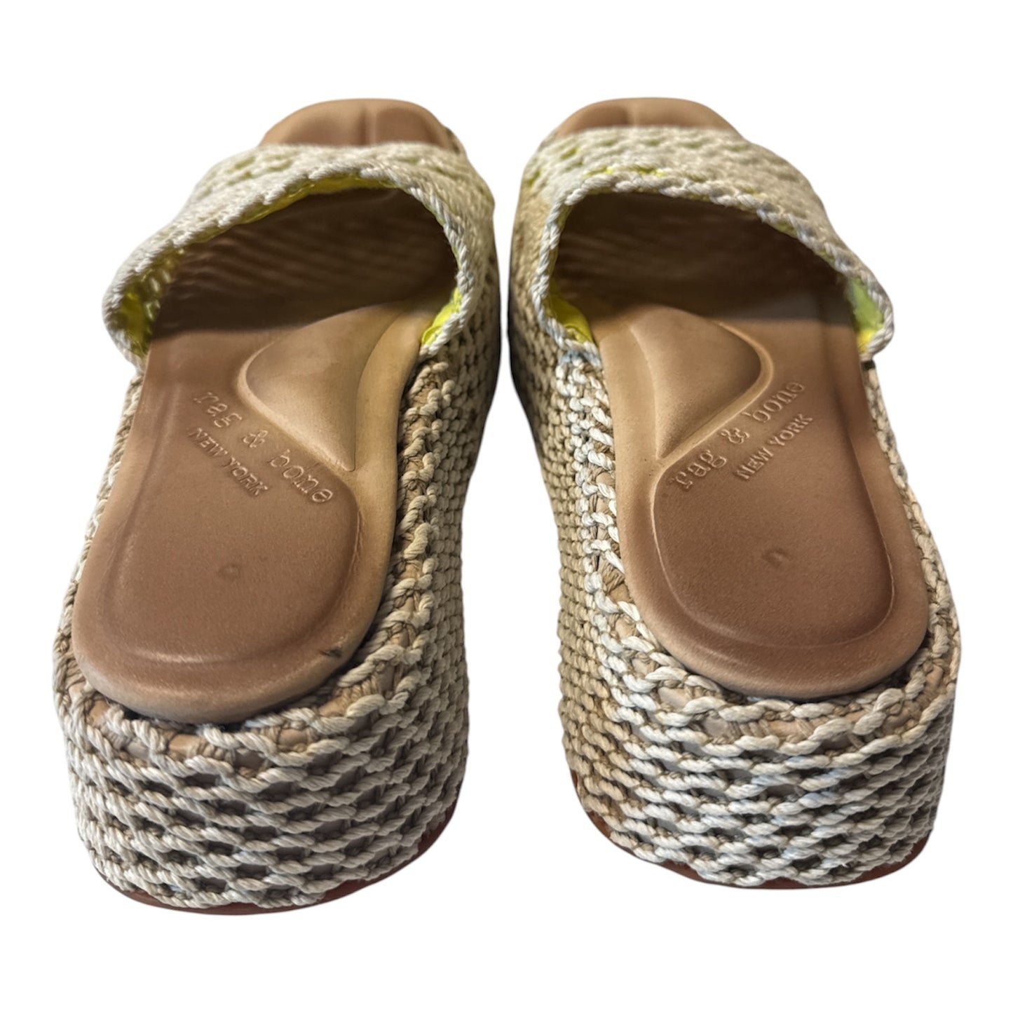 RAG & BONE CROCHET PLATFORM SLIDE SANDALS – SIZE 8