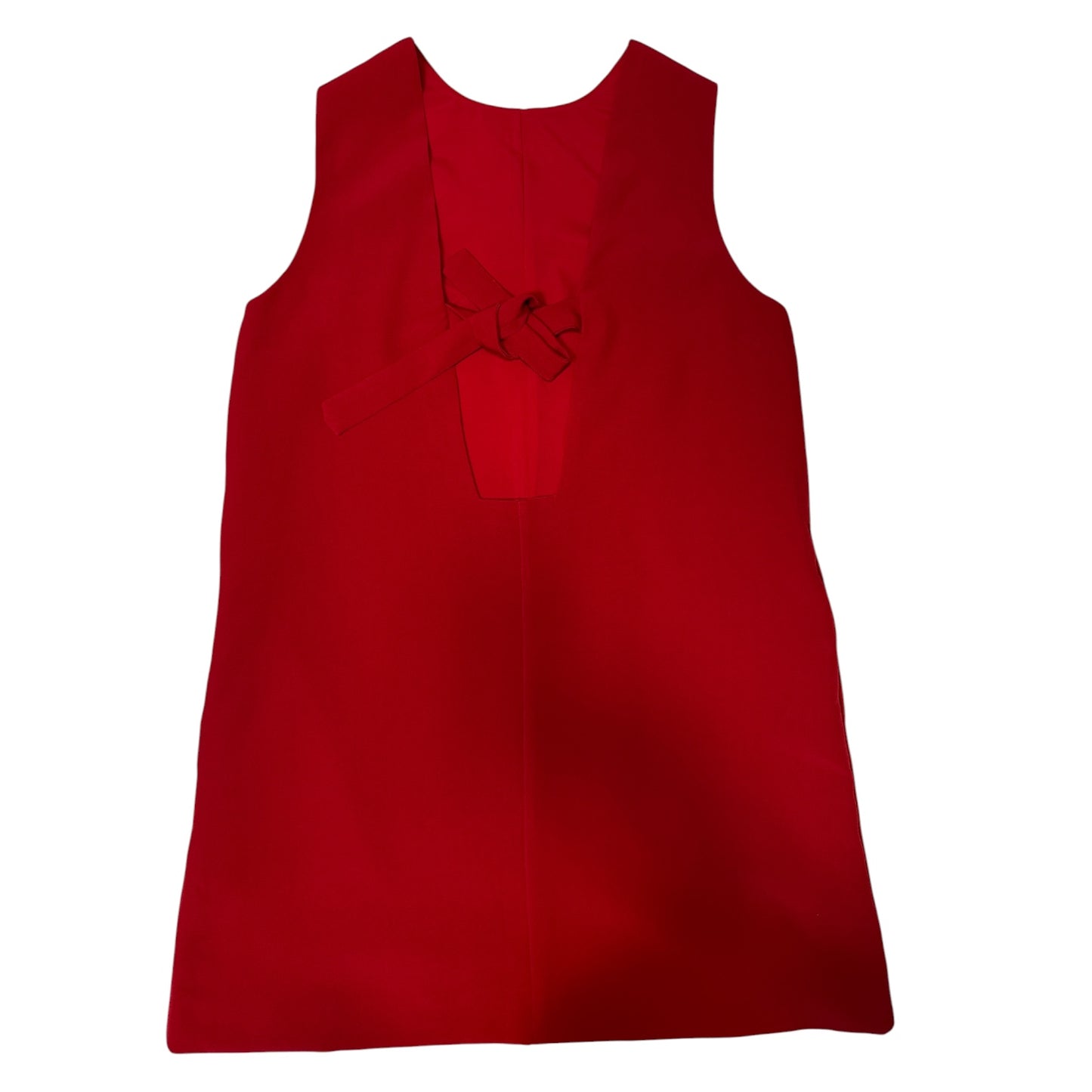 MISSGUIDED RED BOW DETAIL SHIFT MINI DRESS – M