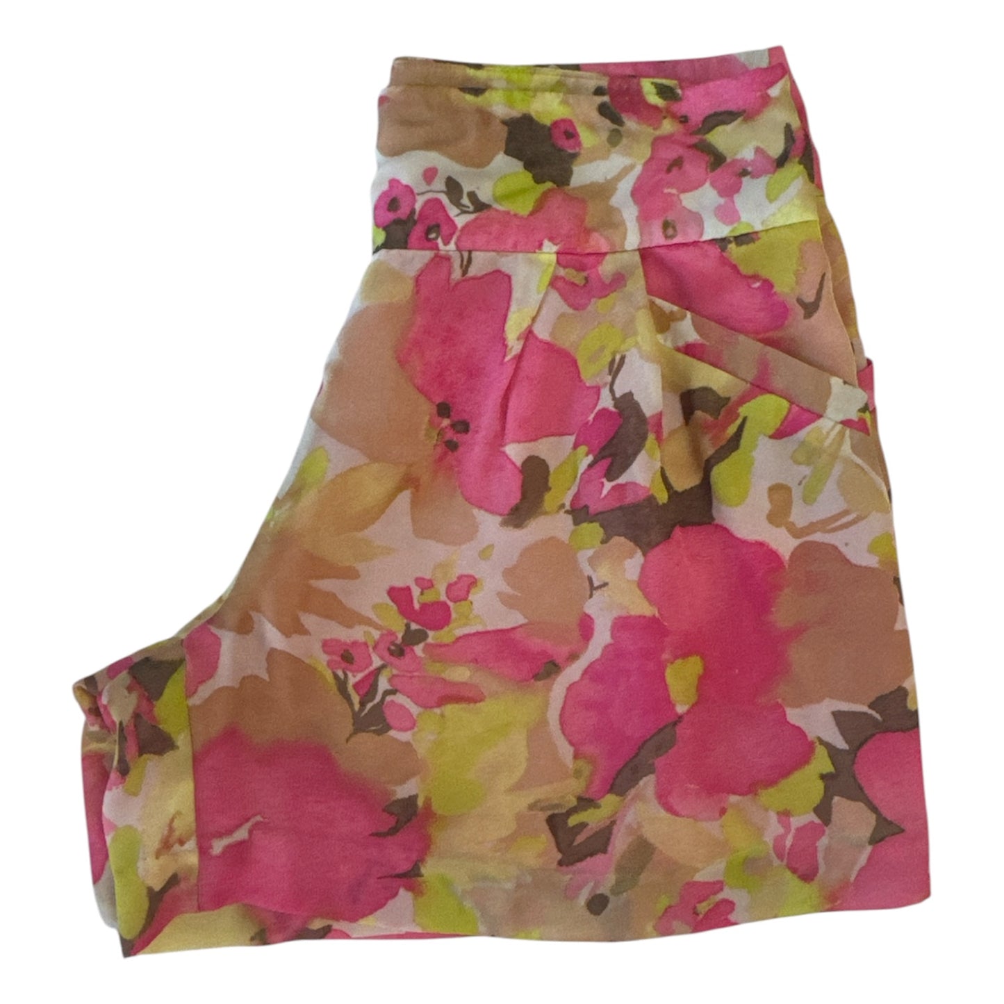 LOFT FLORAL PLEATED SHORTS – SIZE 6