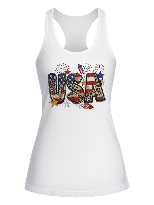 USA PATRIOTIC RACERBACK TANK – SIZE M