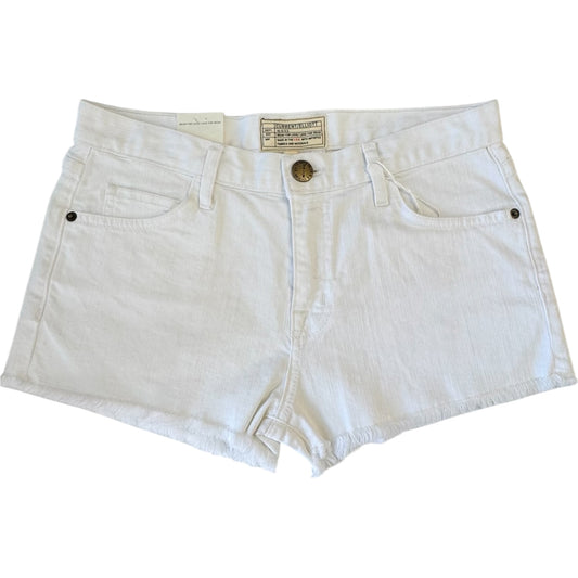 CURRENT/ELLIOTT THE BOYFRIEND WHITE DENIM SHORTS – SIZE 25 /XS – NWT