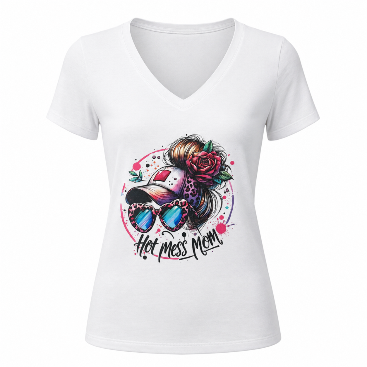 HOT MESS MOM GRAPHIC TEE – MEDIUM
