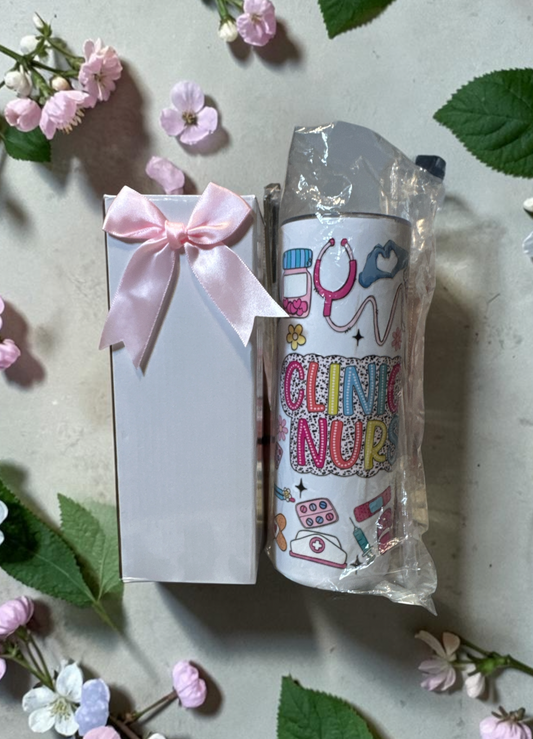 CLINICAL NURSE TUMBLER GIFT SET – 20 OZ