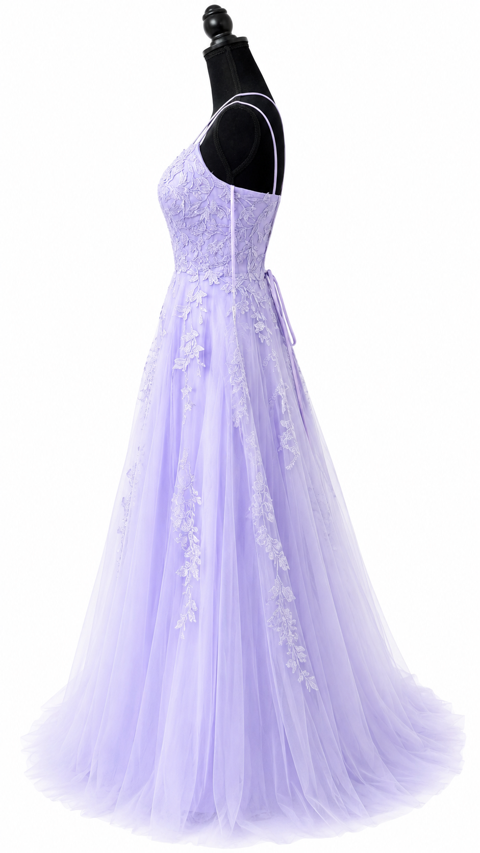 STACEES LILAC EMBROIDERED TULLE FORMAL GOWN – SIZE US 2 NWT