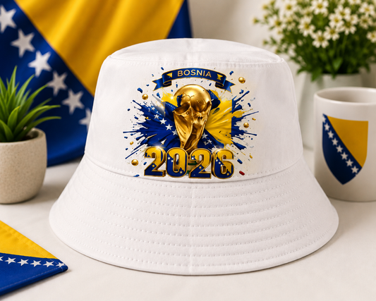 BOSNIA 2026 WORLD CUP BUCKET HAT – ONE SIZE